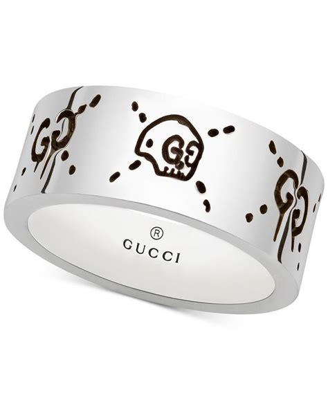 gucci watch colored rings|gucci ghost ring silver.